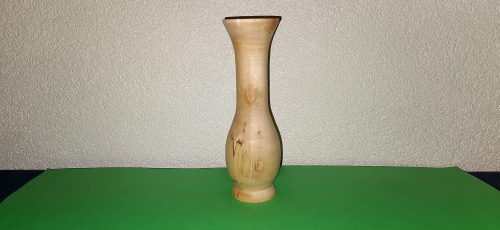 Birkenholz Vase mit Reagenzglas