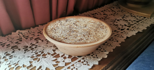 Zirbenholz Schüssel mit Zirbenspäne