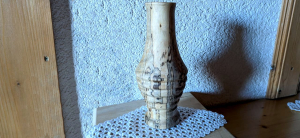 Birkenholz Vase Höhe 20 cm Ø 10 cm